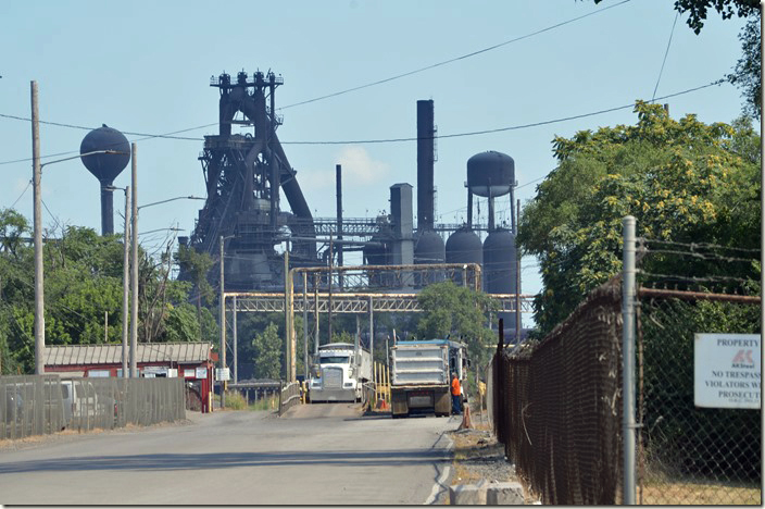 AK Steel blast furnace 3. View 2. Mideletown OH.