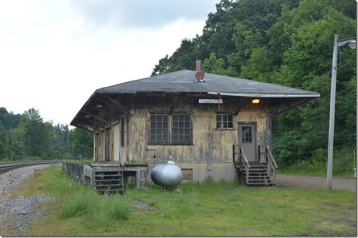 Freight depot looking east. CSX depot. Tunnelton WV.