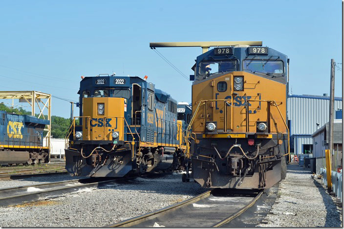 CSX 978 - 2022. View 2. Queensgate diesel shop. Queensgate OH.