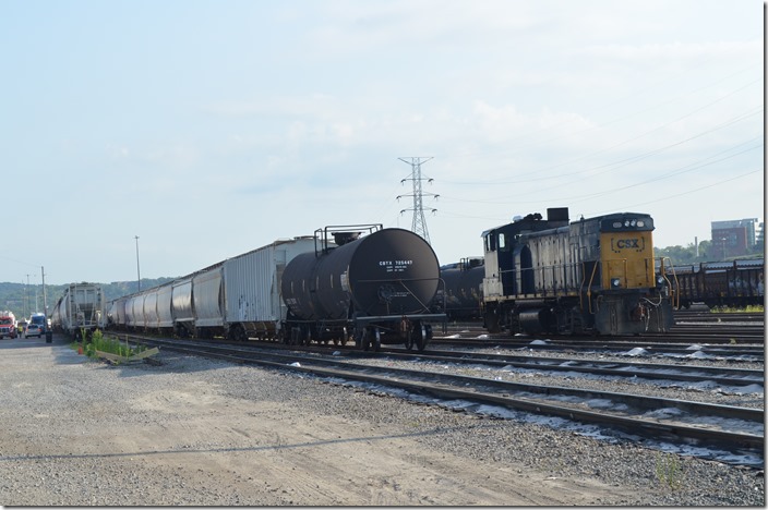 CSX MP15T 1227 parked in the support yard. Queensgate OH.