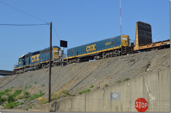 CSX 1057-2417. View 2. Queensgate OH.