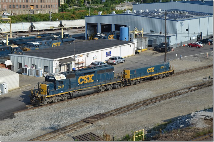 CSX 2417-1057. View 2. Queensgate OH.