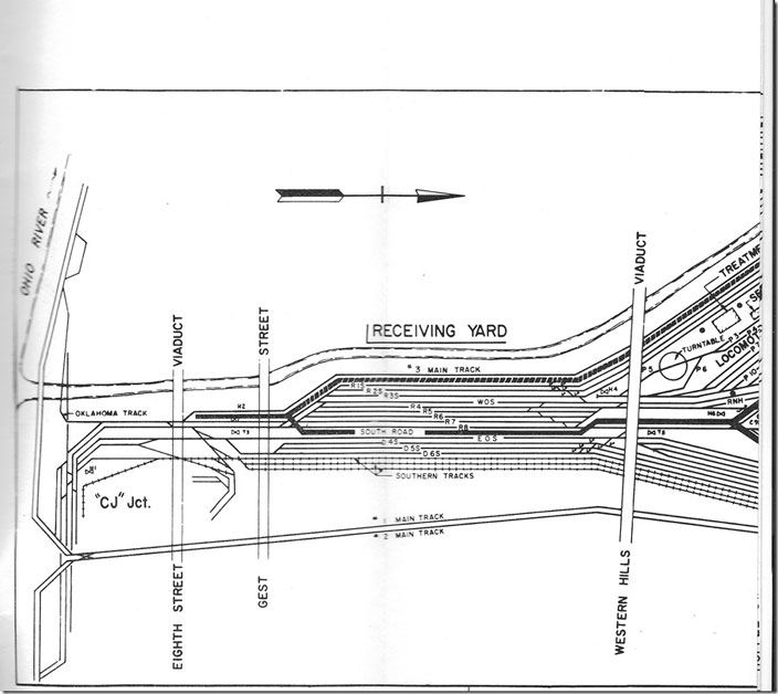 This map was published in the Queensgate Yard manual in 1979. Undoubtedly some if it has changed. I think CSX and NS now share a third main track. Queensgate Yard 1.