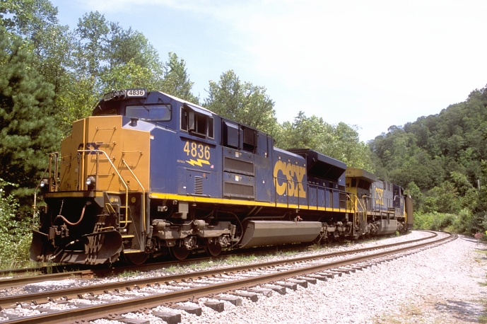 There was a long passing siding here at one time, and many of the ties are still in place on the right of the main track.