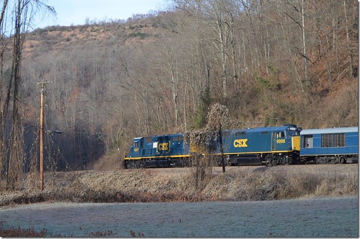 Passing south end of Delano passing siding. High green!