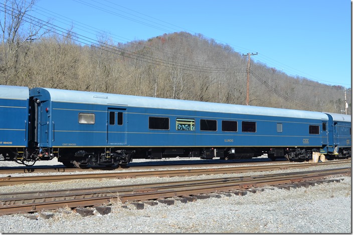 CSX bus car 994350 “Illinois” is listed as a theatre car. It was built by St. Louis Car in 1953 for USAX and later went to the C&O.