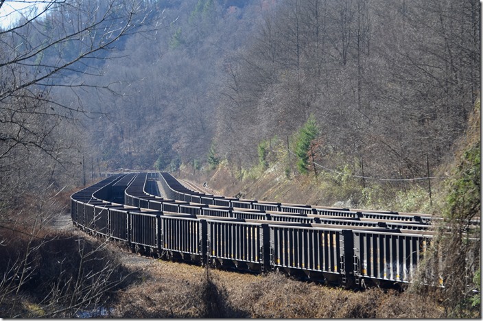 Hard times in the coal fields. Dante Yard is full of stored coal hoppers. CSX stored hoppers Dante.