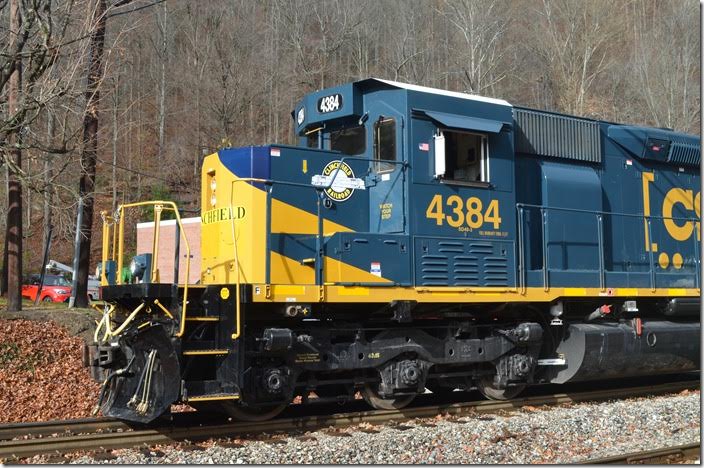 CSX SD40-3 4384 Dante VA. View 3.