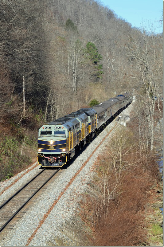 At Hamlin VA between Dante and St. Paul. CSX 1-3-2.