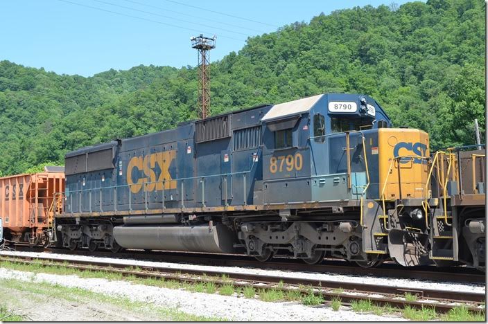 CSX SD60 8790. Ex-NS, Exx-Conrail, nee EMD demo 1. The first SD60 built (05-1984). Shelby.