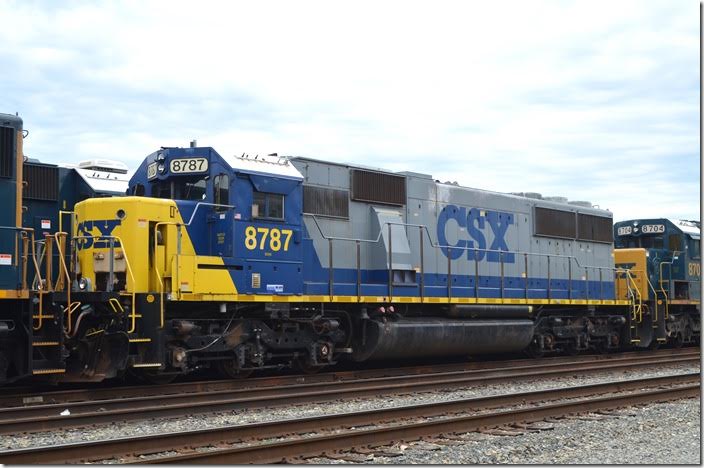 CSX SD60 8787. Huntington. View 2.