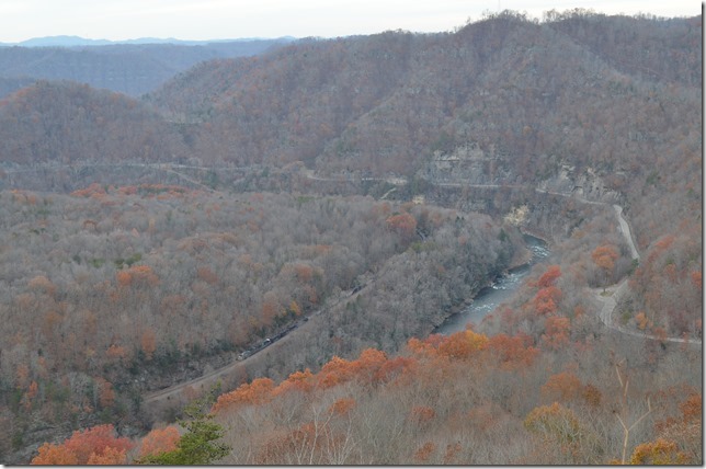 Engine 298 leading 102 empties for McClure Mine. Seen from the State Line Overlook.