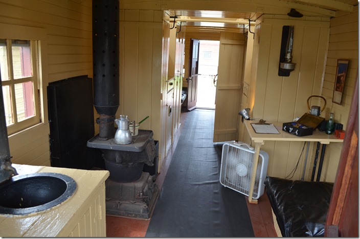 PRR caboose 981741. Inside view.