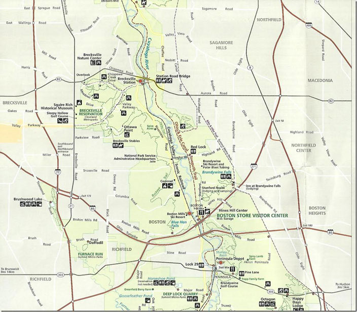 CVNP brochure map page 5.