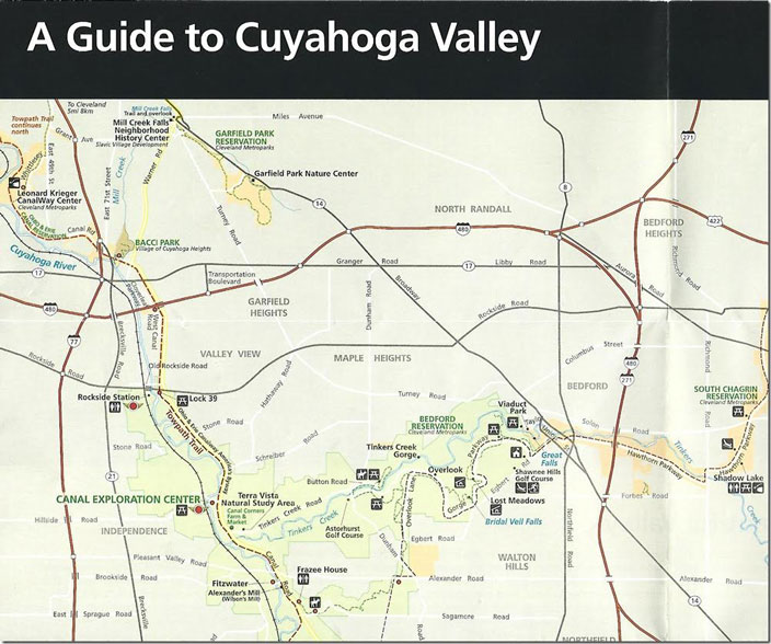 Rockside station is in the village of Independence. I was told that CSX still operates the track north of Independence. CVNP brochure map page 6.