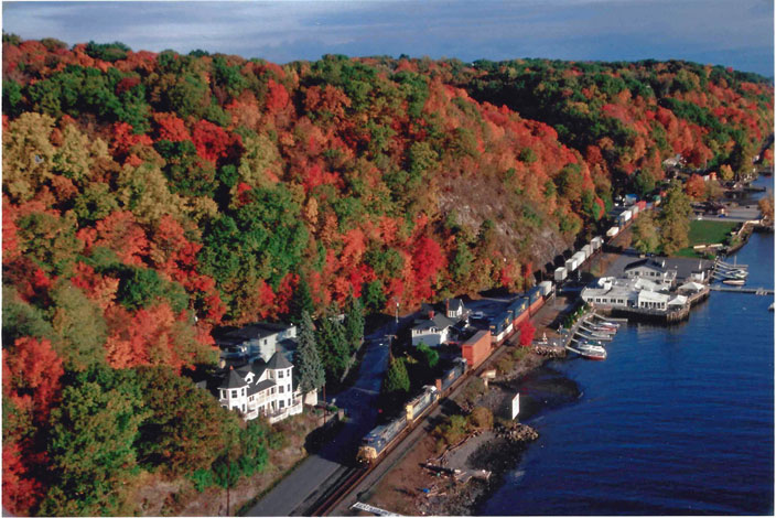 No date. Fall. CSX. Kingston NY, looking from the old New Haven railroad.