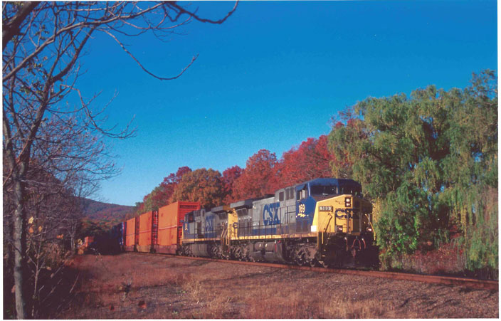 1998. Fall. CSX 169. Bear Mountain NY.