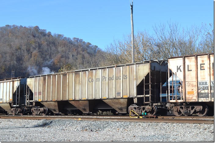 ATGX (Atel Leasing Corp.) covered hopper 90125 is ex-Corn Products. Shelby KY.