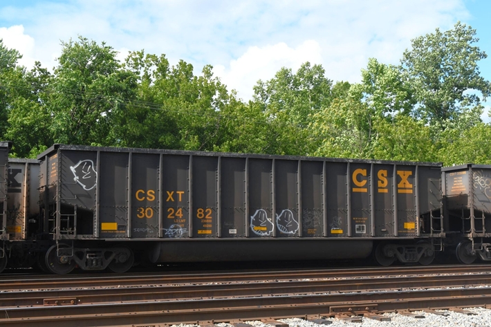 CSX honored us on 07-10-2024 with 302482, an extremely rare Triple Tubby! Who is this Tubby anyway? 90 percent of CSX's tubs have been so tagged! Even a few hoppers and private cars.