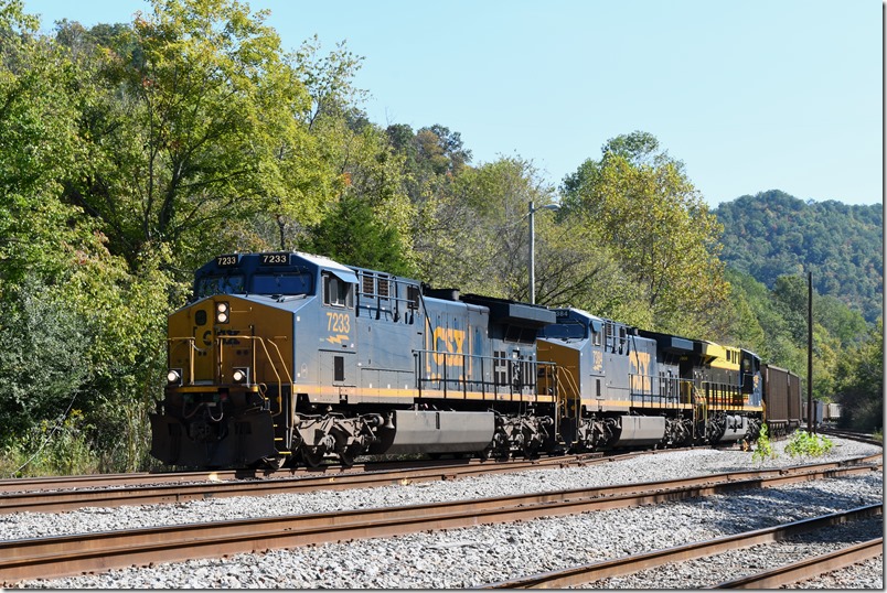 CSX 7233-7384-1900 pull into Martin Yard. 09-20-2024.