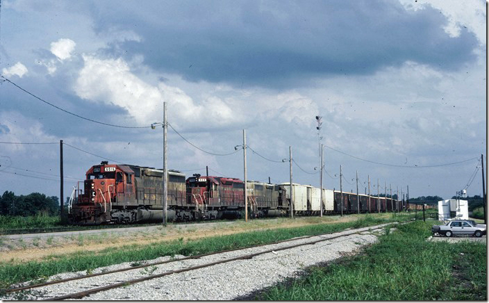 BC-4 is making its set-off and pick-up. That’s the Amtrak station on the right. Still is! ICG Fulton KY.