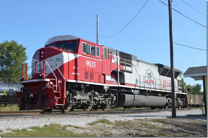 Commemorative unit 9095 was parked for us at the yard office.