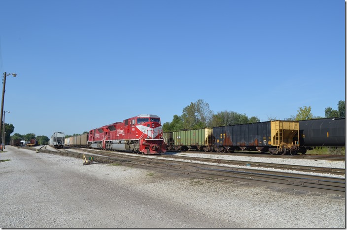 INRD SD9043MACs 9003-9011 were parked just north of the yard office.