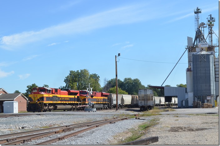 Westville OK - Northbound KCS 4114-4813.