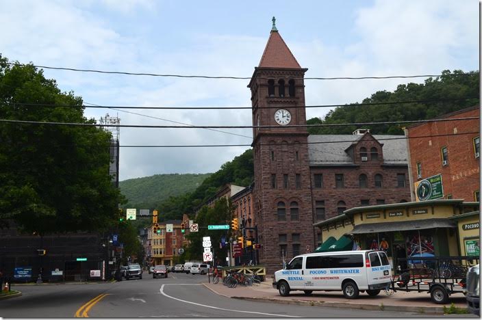 The Carbon County Court House is where many of the “Molly Maguires” were tried and hung. Tourism is a big business here now. This was the original “coal town” in America. Coal was moved over Lehigh Coal & Navigations gravity railroad from their mines in the Panther Valley to canal boats at Mauch Chunk (later renamed Jim Thorpe in honor of the famous Native American sports star who us buried there. Jim Thorpe PA.