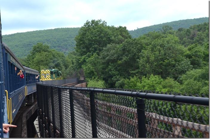 Crossing the Lehigh River between Nesquehoning Jct. and Coalport. RBMN 2532. Coalport PA.