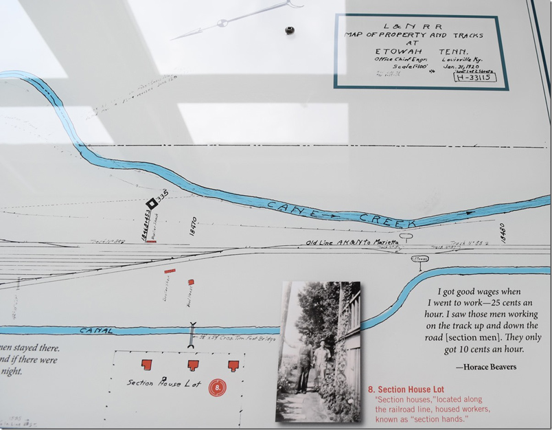 L&N Depot Museum Etowah TN. Yard map 1920. Part 4.