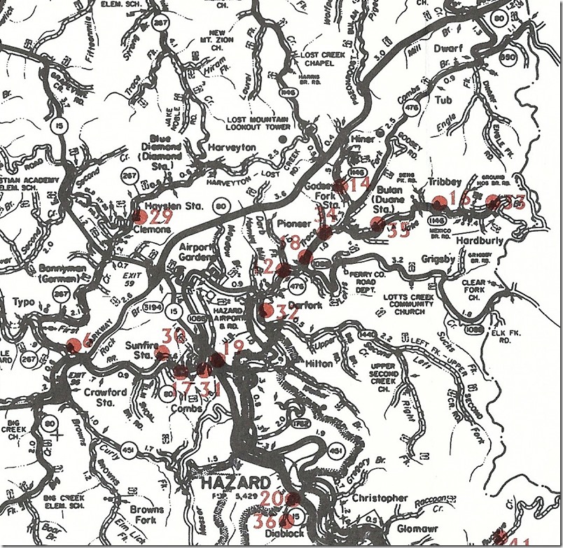 Kentucky Coal Rail Loading Facilities, Ky. Energy Cabinet Div. of Coal Development, June 1985. Map.