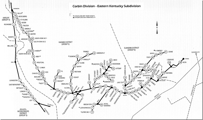 FL Coal Directory 1981. Map. We will look at these branches during the CSX era later.