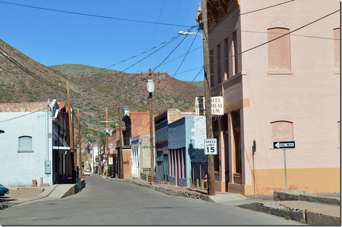 Chase Creek St. was once the main drag of old Clifton. The Greenlee Historical Museum was not open. Clifton AZ.