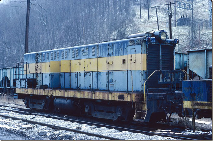 Baldwin S-8B “calf” came from Oliver Iron Mining, a USS subsidiary in Minnesota. Lynch. 12-30-1986.