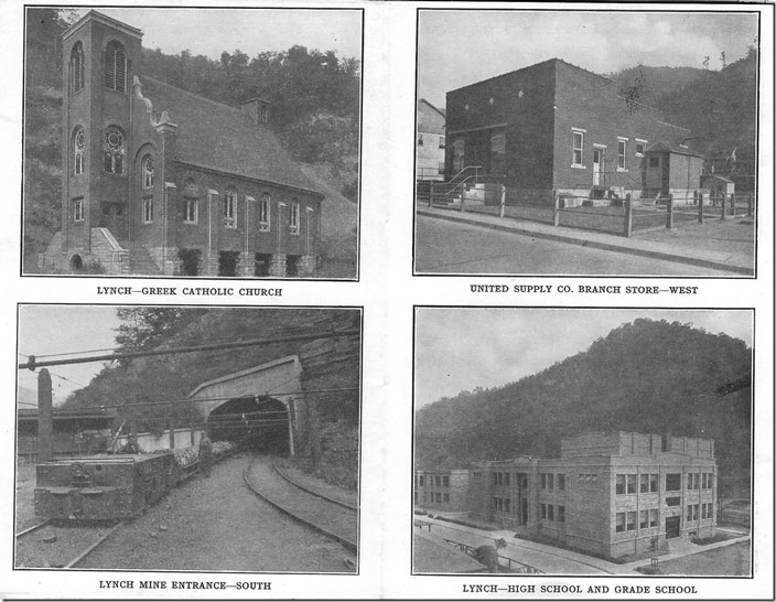 The south portal is still there as well as the school although both are abandoned. Greek Catholic Church. United supply Co Store. Lynch KY.