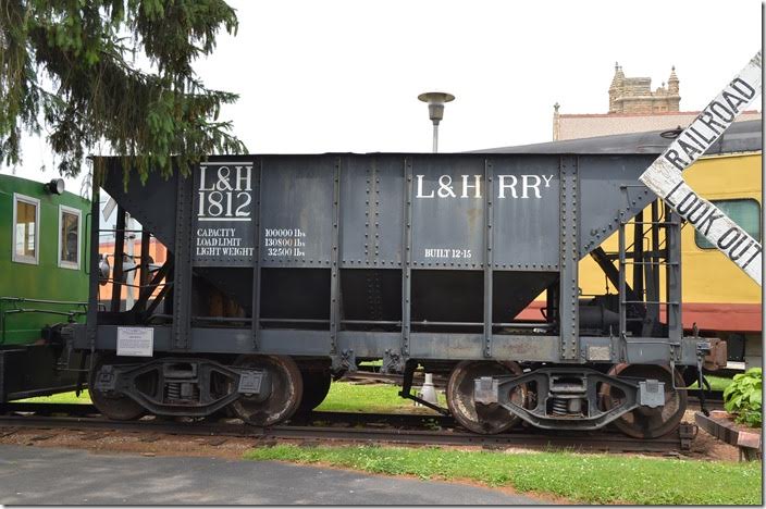 This ore hopper came from Standard Slag in Youngstown, but I’m not sure if the original owner was the Lehigh & Hudson River. L&HR hopper 1812. Bellevue.