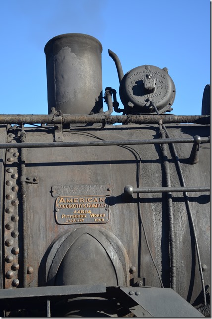 American Locomotive Company 44508. Plate.