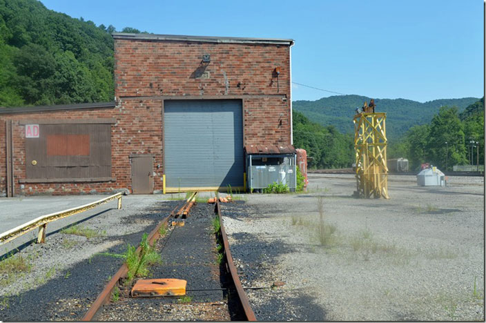 Car shop, retarder and winch for moving cars in shop. NS winch. Andover VA.