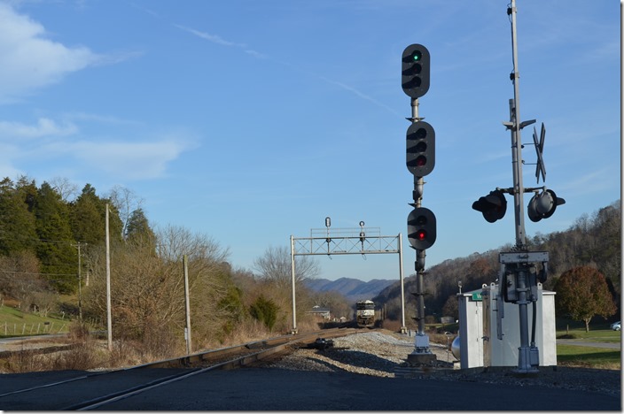 An eastbound NS local or work train came by on the former Southern.