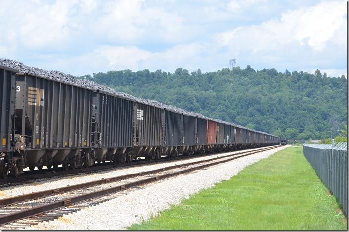 Stub end sidings off the NS Kenova District main. 06-21-2015. SunCoke Energy Haverhill OH. View 3.