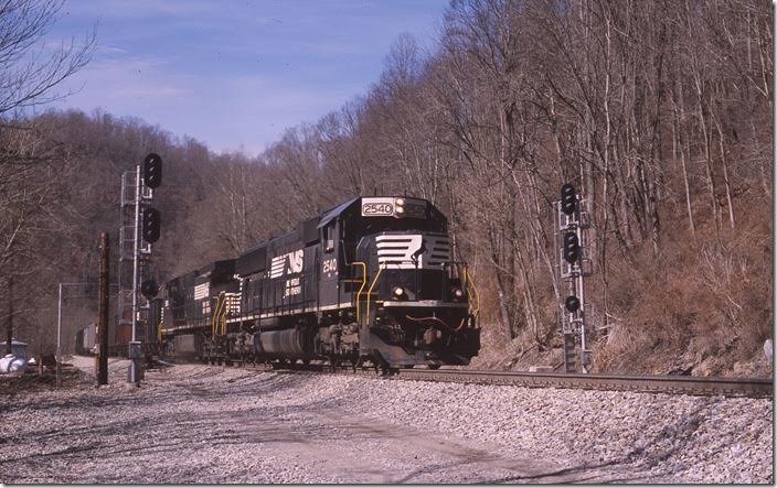 No. 746 passes the “Crozier” signal at Elkhorn.