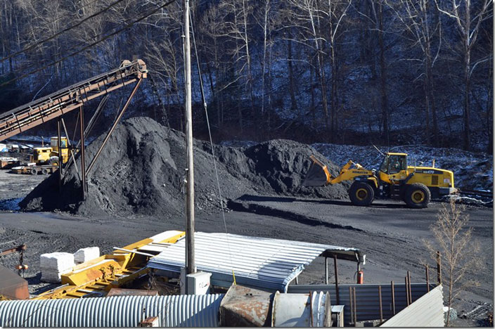 Conveyor comes right out of the portal. Caretta WV. Black Wolf Mining #32.