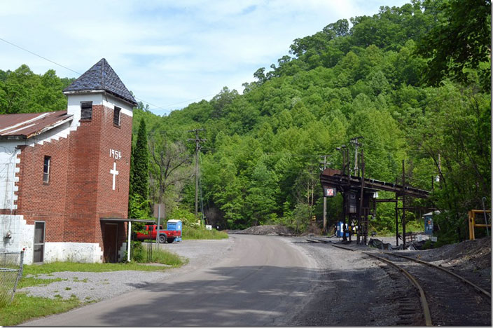 The abandoned coke ovens are up around the curve. Arcelor Mittal No. 8. Elbert.