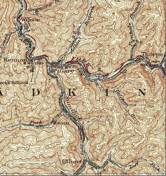 No. 8 and the coke ovens were located on the Left Fork at Elbert. USGS 1:6,250 scale Welch quad 1926. Welch, WV-VA, USGS.