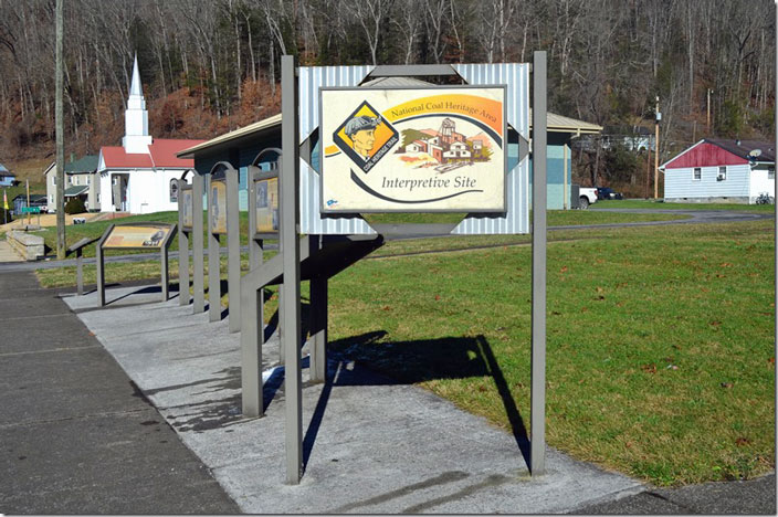 Coalwood WV interpretive site sign.