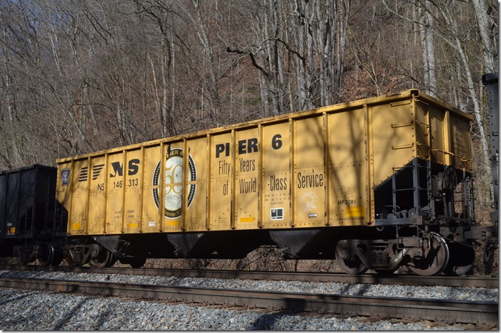 NS hopper 146313 again. Beech Creek WV.