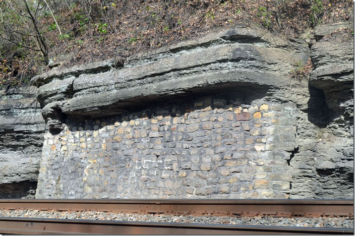 NS Retaining wall near Beech Creek WV.