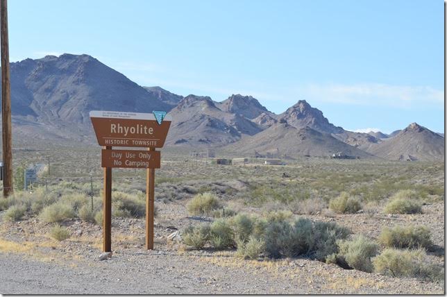 Rhyolite NV historic town site.