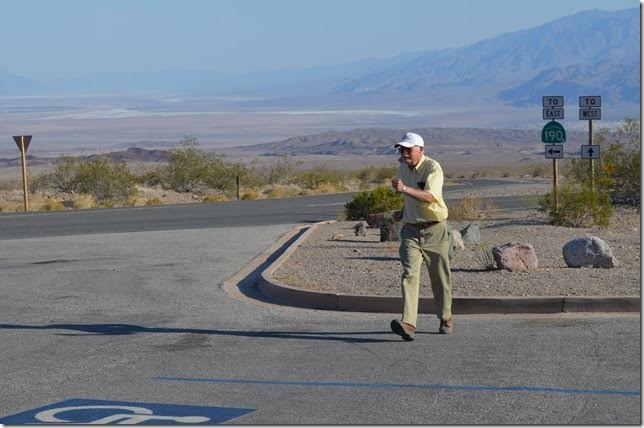 Hells Gate CA. Death Valley NP. Jogging.